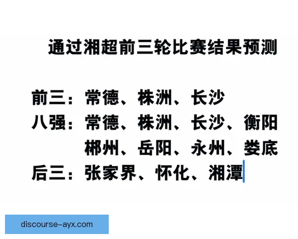 湘超联赛最新积分排名解析及各队表现走势全面分析